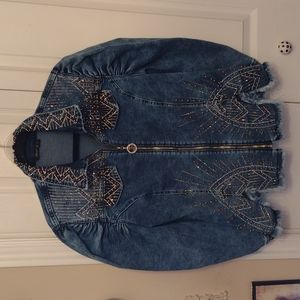 Vintage blingy denim jacket